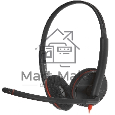 Гарнитура Plantronics Blackwire 3220 чёрный, проводная, USB