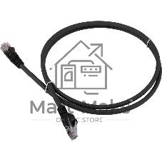 Патч-корд Lanmaster LSZH UTP кат.5e, 10 м, черный