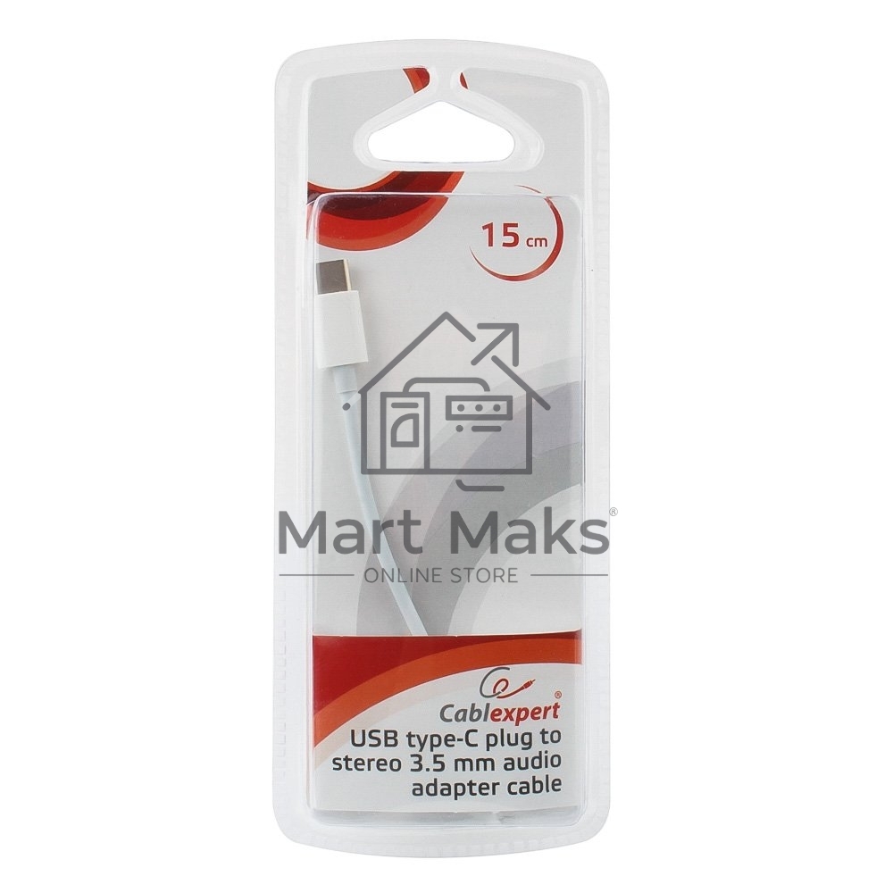 Переходник Cablexpert Переходник USB, USB Type-C/Jack3.5F, пакет (CCA-UC3.5F-01-W)