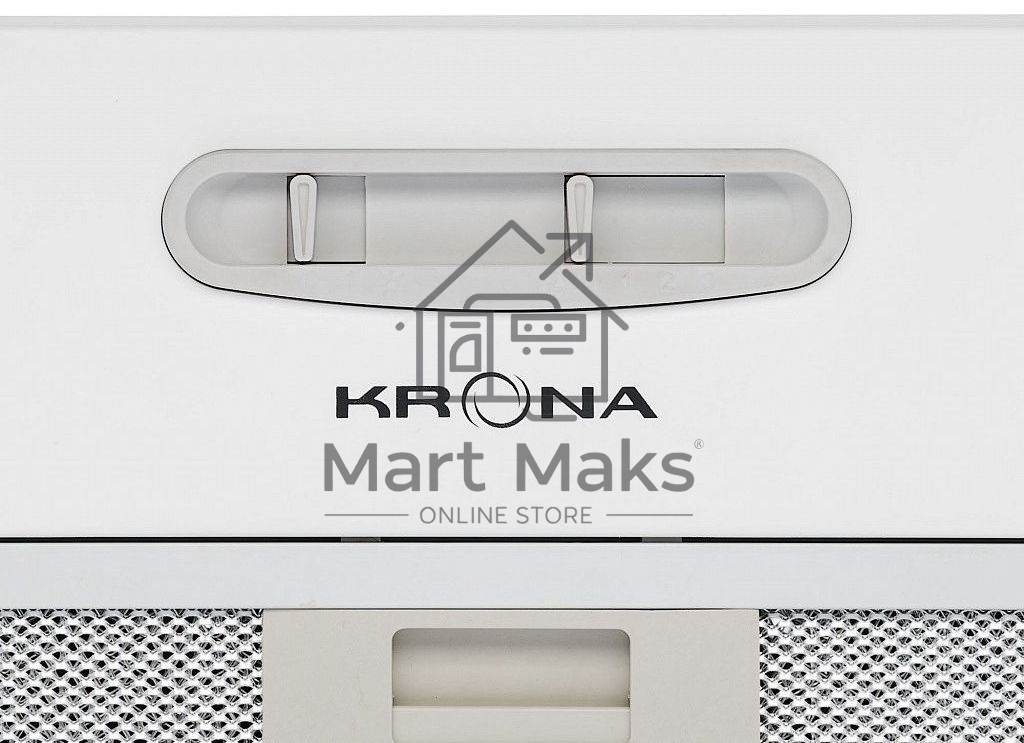 Вытяжка встраиваемая KRONA Runa 600 White S белый, 60 см, 650 куб. м/ч, 48 дБ