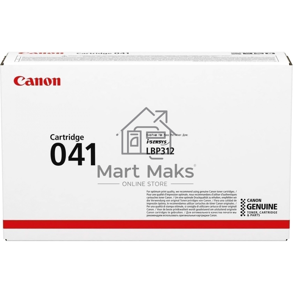 Картридж лазерный Canon Cartridge 041 (0452C002) черный (10000 стр.) для Canon LBP312x