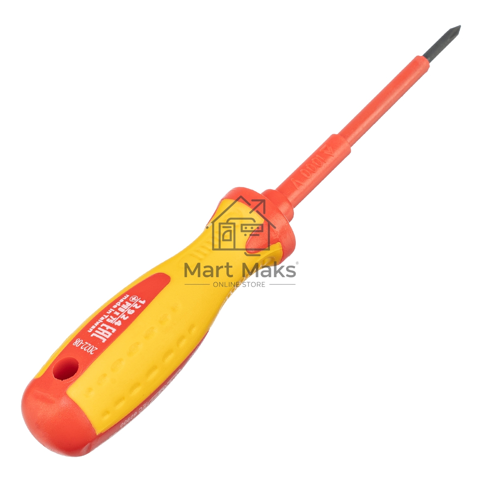 Отвертка Matrix Insulated, PH0 x 75 мм, CrMo, до 1000 В, двухкомп. рукоятка