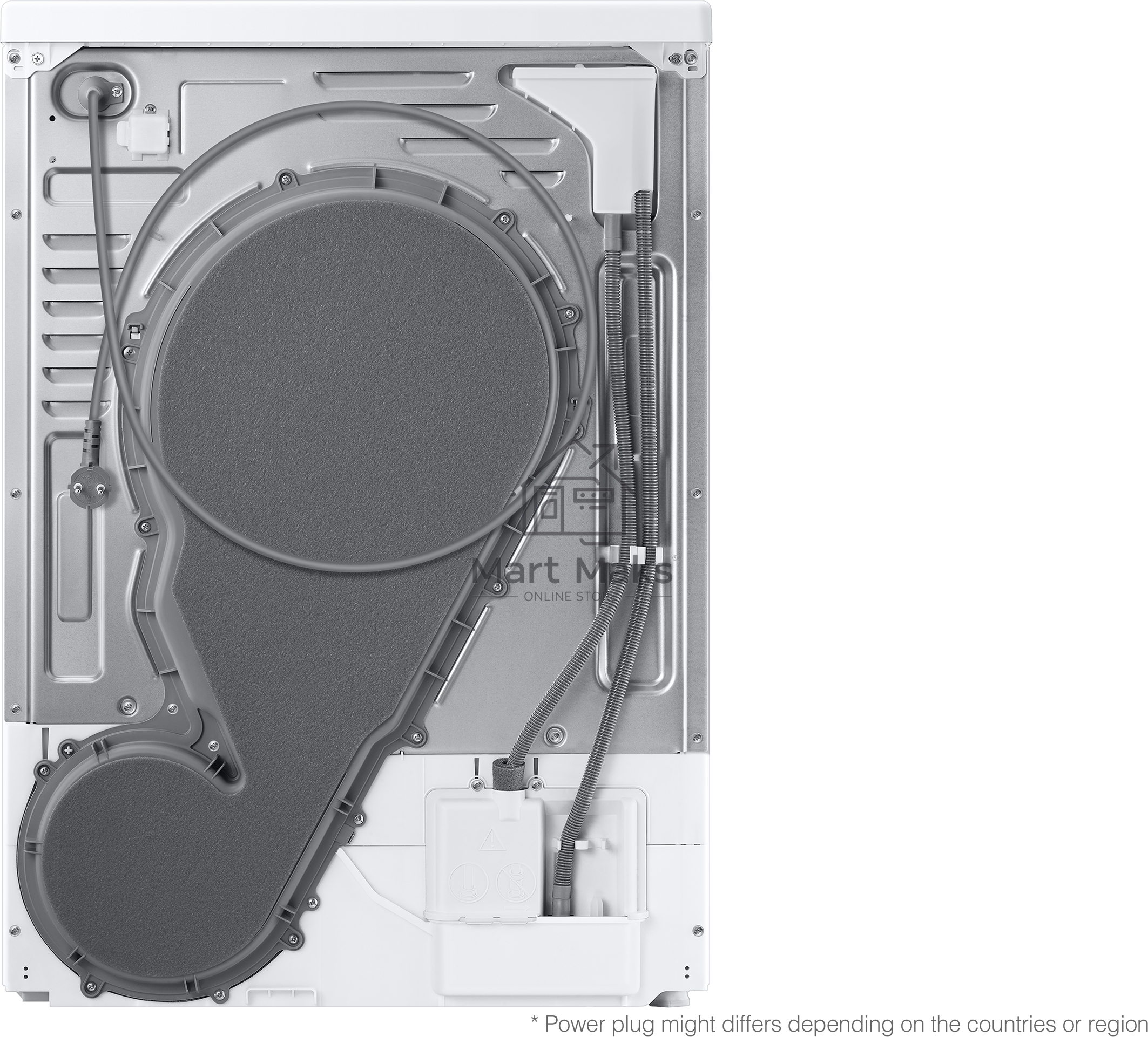 Сушильная машина Samsung DV90T5240AW/LP белый, 9 кг, сушка - тепловой насос, программ - 14, 60 x 85 x 65 см
