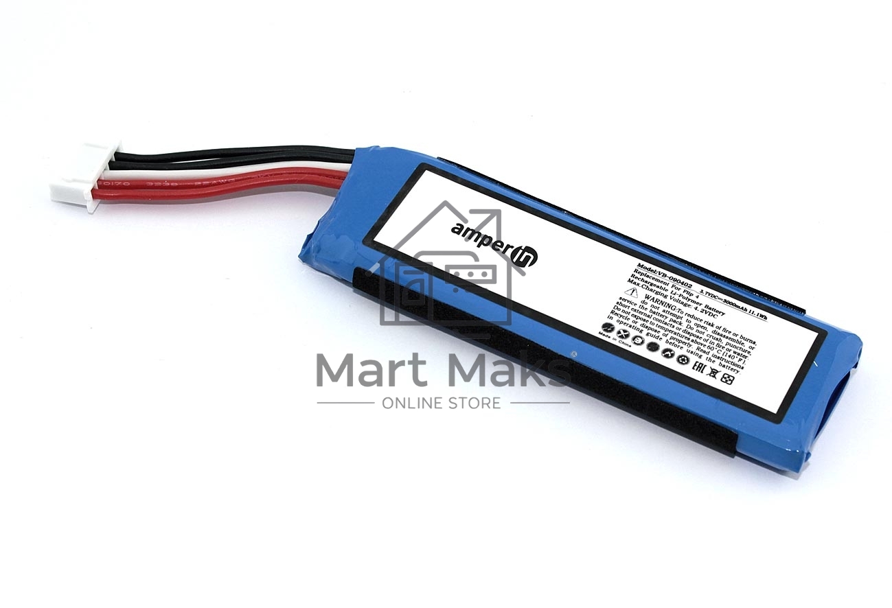 Аккумуляторная батарея Amperin для JBL Flip 4 (GSP872693 01) 3000mAh 3.7V Li-polymer