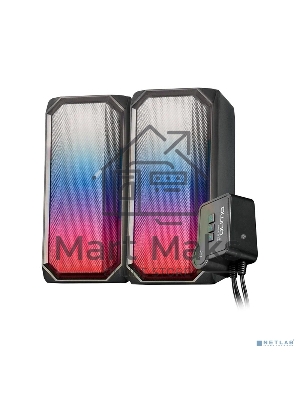 Акустическая система RGb 2.0 + Bluetooth, Qumo Charisma (ВТ 0054), 15ВТ, объемное звучание, отключаемая многорежимная RGb подсветка, USB+Jack 3,5мм