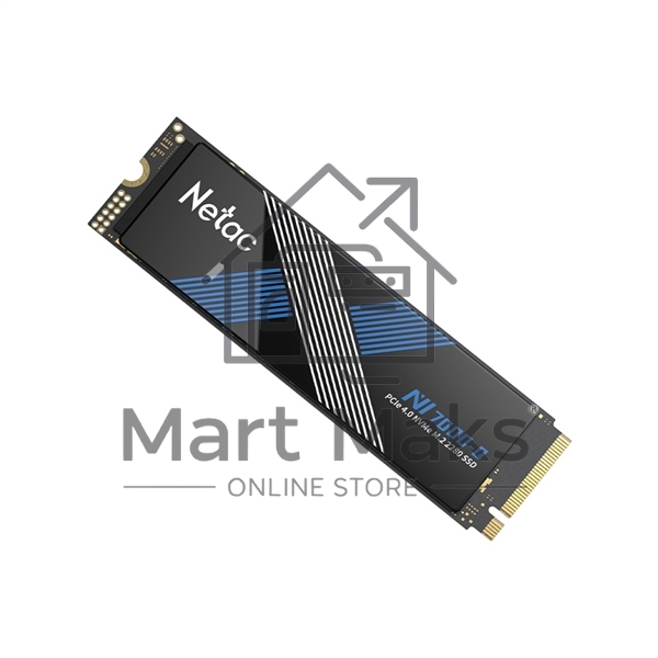 Накопитель SSD Netac NV7000-Q, 4Tb, M.2 2280, PCIe 4.0 x4, NVMe, R/W 7100/6200, с радиатором