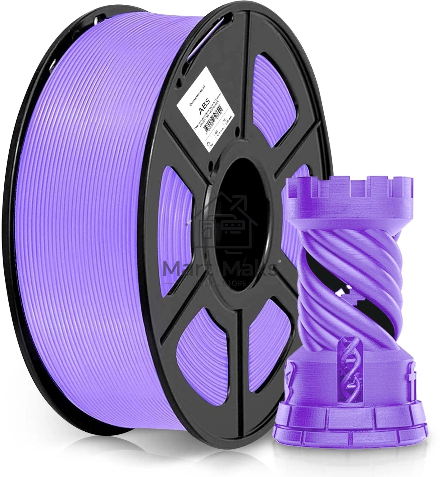 Пластик для принтера 3D Cactus CS-3D-ABS-1KG-PURPLE ABS d1.75мм 1кг 1цв.
