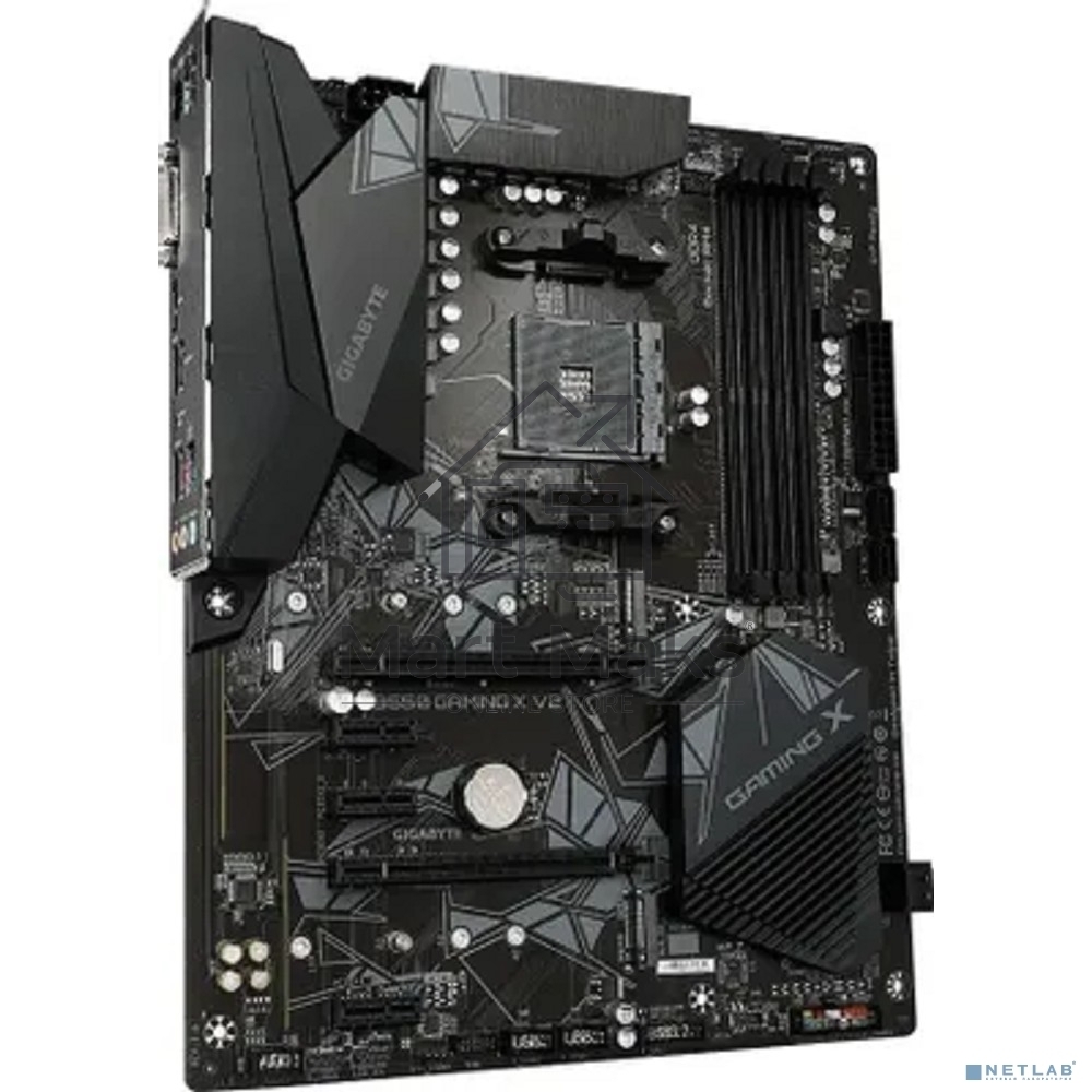 Материнская плата Gigabyte B550 GAMING X V2, AM4, AMD B550, 4xDDR4, 4xSATA, 2xM.2, 1xPCI-E 4.0 x16, 1xPCI-E 3.0 x2, 1xHDMI, 1xDVI-D, 1x 1Gb LAN, 1xUSB 3.2 Gen 2, 3xUSB 3.2 Gen 1, 2xUSB 2.0, 3x3.5 мм, 7.1, Standard-ATX