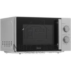 Микроволновая печь Haier HMB-MM207SA серебристый, 20 л, 700 Вт, переключатели - поворотный механизм