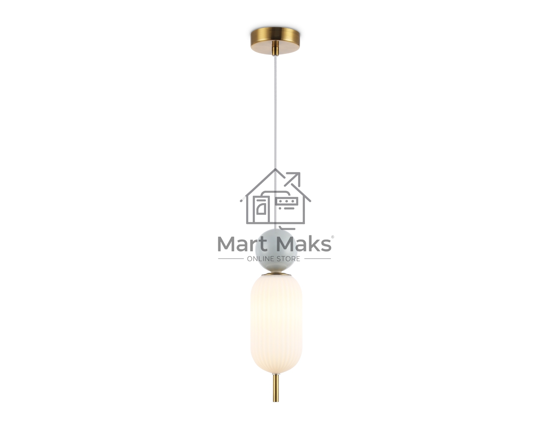 Светильник Ambrella light LH53101 BS/GR/FR латунь/серый/белый матовый G9 max 28W D100*330