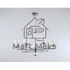 Люстра Ambrella light LH56003/7 СH/FR хром/белый матовый E14*7 max 40W D790*1260