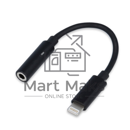 Переходник USB Cablexpert CCA-LM3.5F-01, Lightning/Jack3.5F, черный