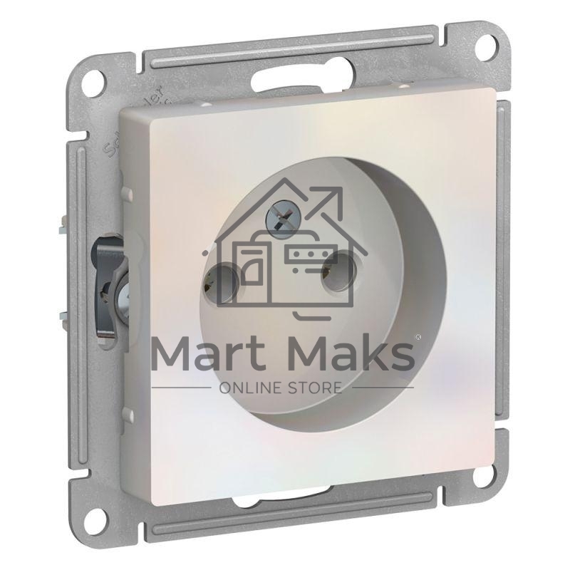 Механизм розетки 1-м СП ATLAS DESIGN без заземл. 16А жемчуг SchE ATN000441