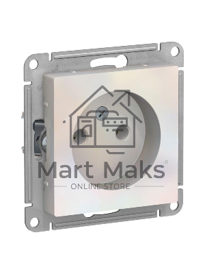 Механизм розетки 1-м СП ATLAS DESIGN без заземл. 16А жемчуг SchE ATN000441