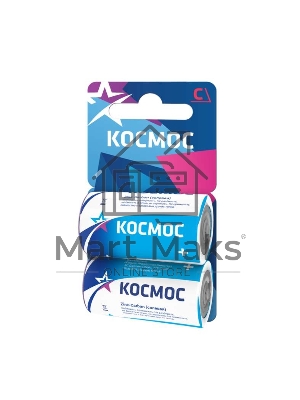 Элемент питания солевой C/R14 (блист.2шт) Космос KOCR142BL