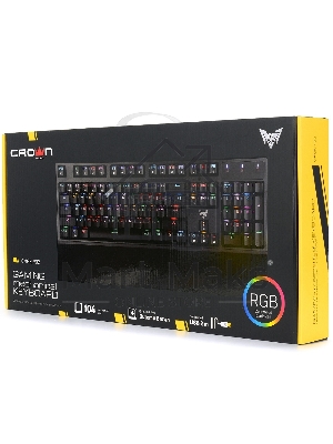 Клавиатура проводная CROWN CMGK-902, USB, черный