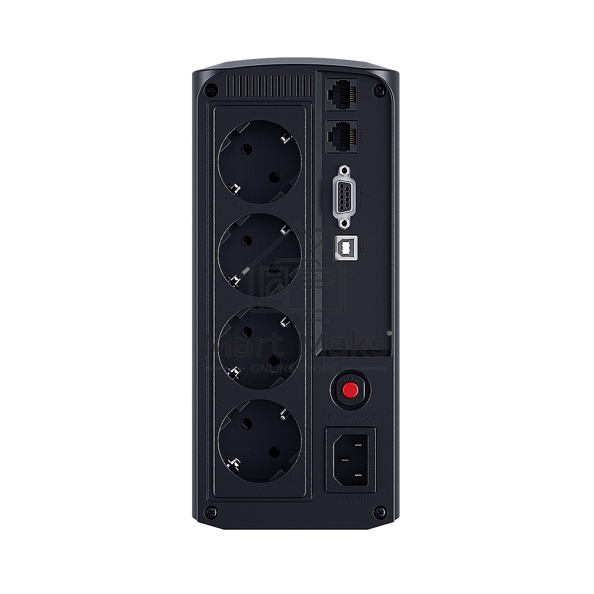 Источник бесперебойного питания UPS CyberPower VP1000ELCD Line-Interactive 1000VA/550W USB/RS-232/RJ11/45 (4 EURO)