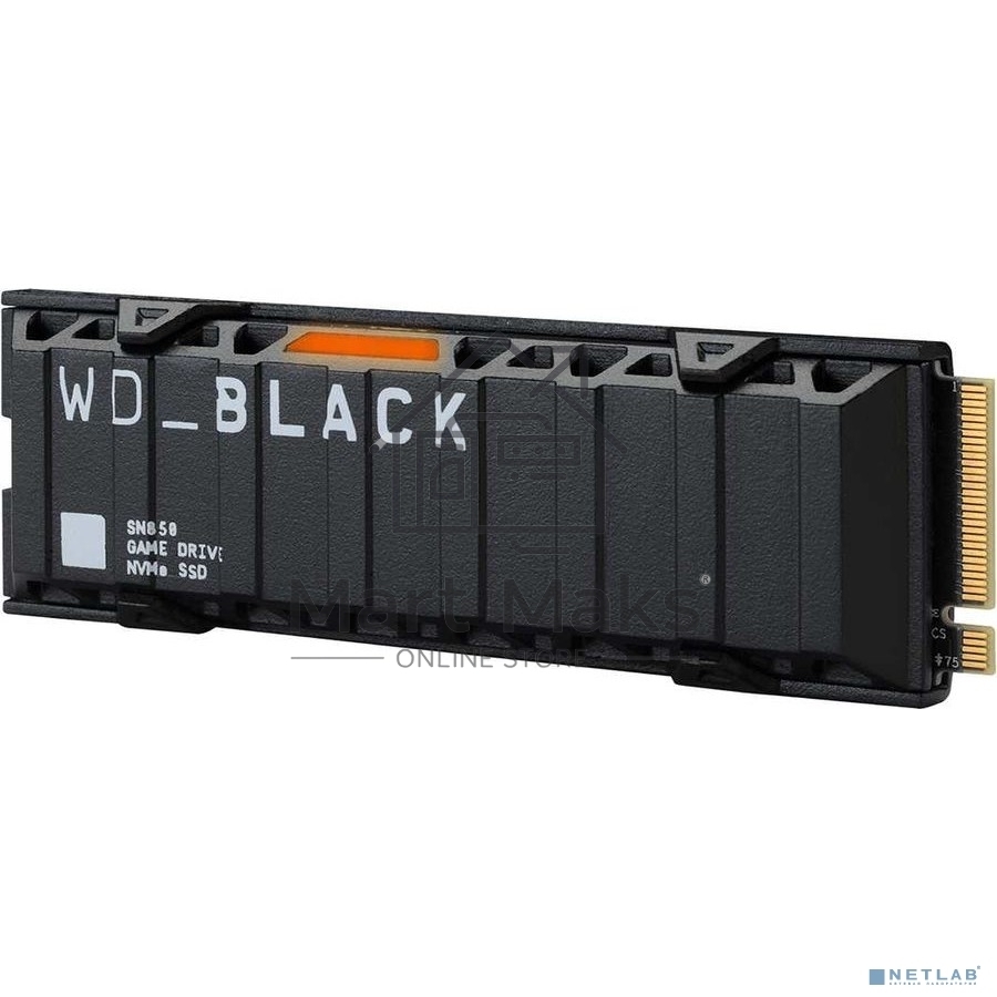 Накопитель SSD WD Black SN850 WDS500G1XHE, 500Gb, PCIe 4.0 x4, M.2 2280, NVMe, R/W 7000/4100