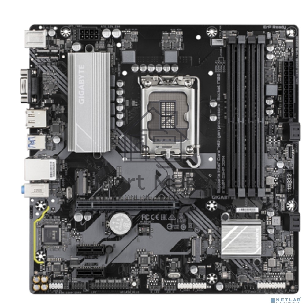 Материнская плата Gigabyte B760M D3HP DDR4, LGA 1700, Intel B760, 4xDDR4, 4xSATA, 2xM.2, 1xPCIe 4.0 x16, 2xPCIe x1, 1xHDMI, 1xVGA, 1xDP, 1x 1Gb LAN, 3xUSB-A 3.2 Gen 1, 2xUSB-A 2.0, 3x3.5 мм, 7.1, mATX