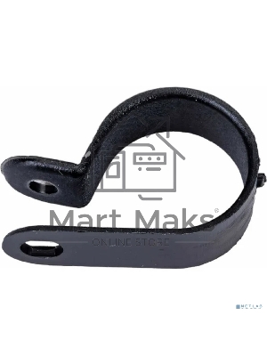 Кабельная скоба под винт Rexant 20 мм, черная, упаковка 50 шт.