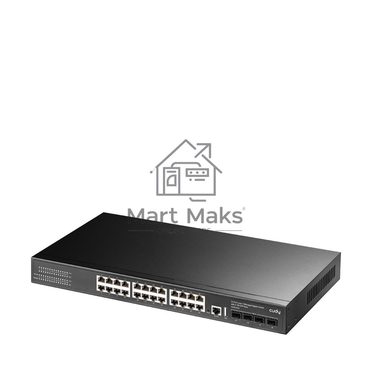 Коммутатор Cudy GS5024S4 (L3) 24x1Гбит/с 4SFP+ управляемый