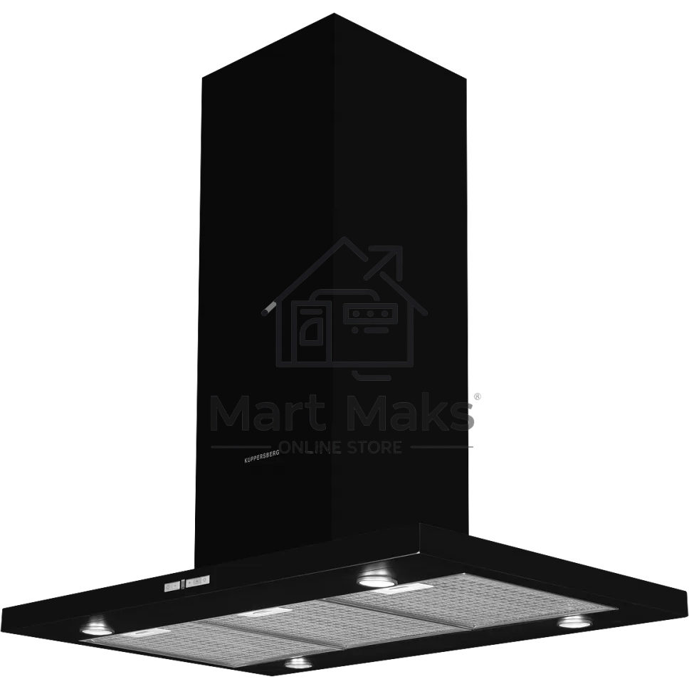 Вытяжка островная Kuppersberg DUDL 4 BL черный, 90 см, 850 куб. м/ч, 58 дБ