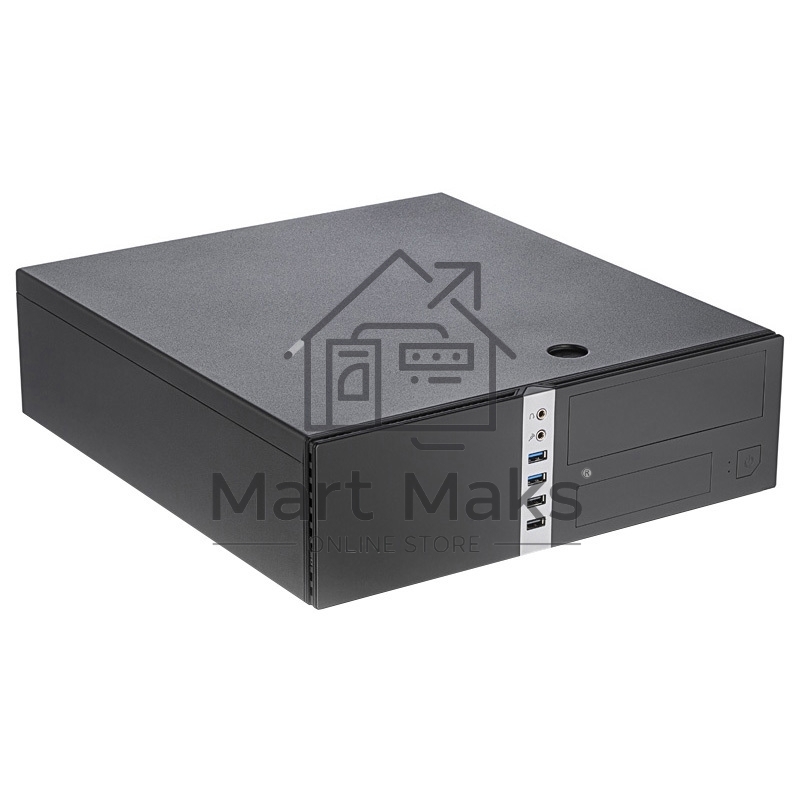 Компьютерный корпус без блока питания/ Case Foxline mATX Desktop w/o PSU, 2xUSB3.0, 2xUSB2.0, toolless, Black, 8cm. fan, no powercord