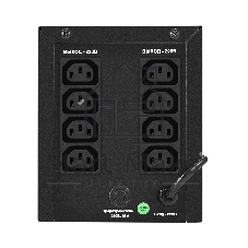 Источник бесперебойного питания ExeGate SpecialPro Smart LLB-1000.LCD.AVR.8C13 (1000VA/700W, LCD, 8*C13, батарея 12V 7.2Ah - 2 шт., металлический корпус, Black)