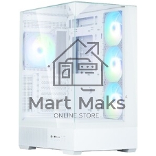 Компьютерный корпус ZALMAN P40 Prism Plus, ATX, белый, WINDOW, 3xCombo (3.5'' or 2.5