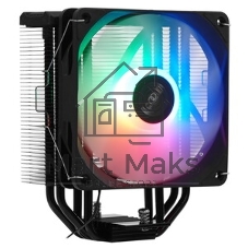 Кулер PCCooler Paladin EX400S черный 120мм алюминий+медь 1800rpm 28.6db 4-pin 180W 157мм