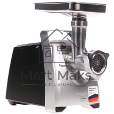 Мясорубка электрическая Bosch MFW68660 черный, 2200 Вт, 4.3 кг/мин, реверс, защита от перегрузки, металлический лоток, насадки - 10