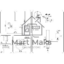 Люстра Ambrella light LH56003/7 СH/FR хром/белый матовый E14*7 max 40W D790*1260