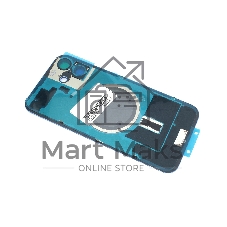 Задняя крышка (стекло) для iPhone 16 Plus (A3290) в сборе со стеклом камеры голубая
