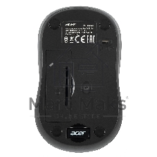 Мышь беспроводная Acer OMR134 серый, 1000 dpi, радиоканал, USB, кнопки - 3