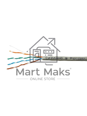 Кабель SkyNet Light UTP indoor 4x2x0,46, медный, FLUKE TEST, кат.5e, однож., 100 м, box, серый