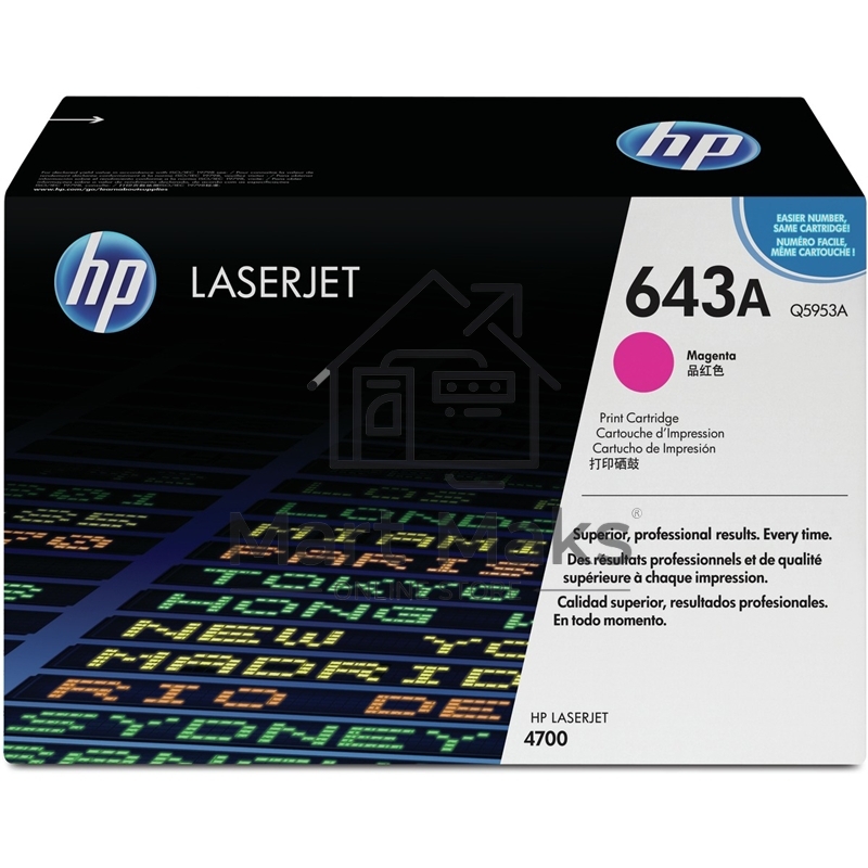 Картридж лазерный HP Q5953A пурпурный для Color LaserJet 4700 10000стр.