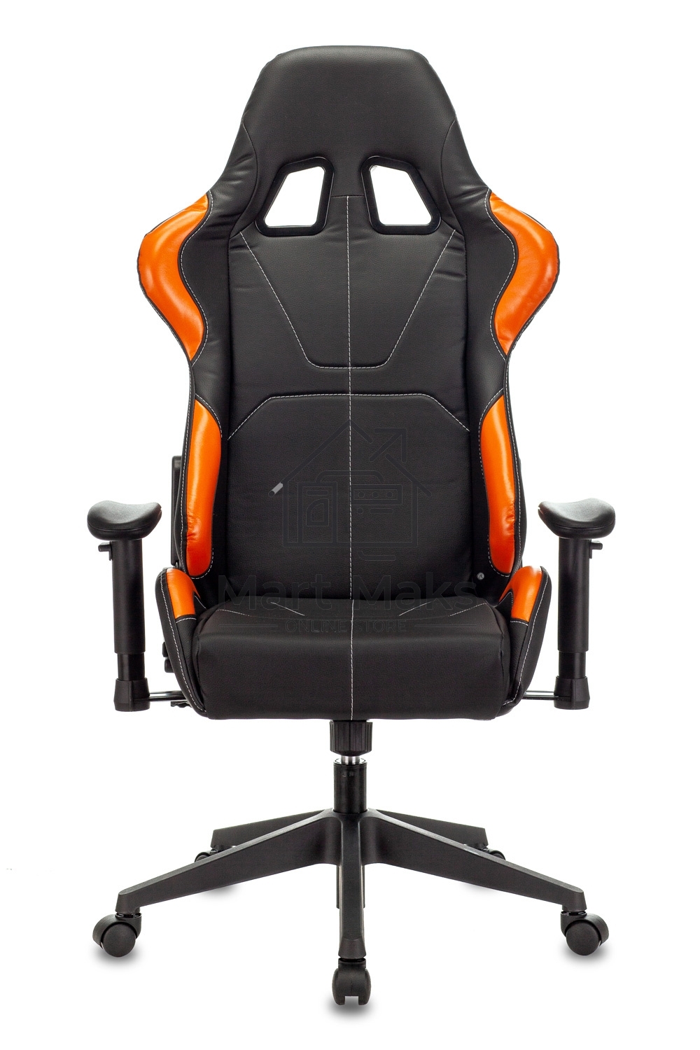 Кресло игровое Zombie VIKING 5 AERO черный/оранжевый искусственная кожа с подголов. крестовина пластик