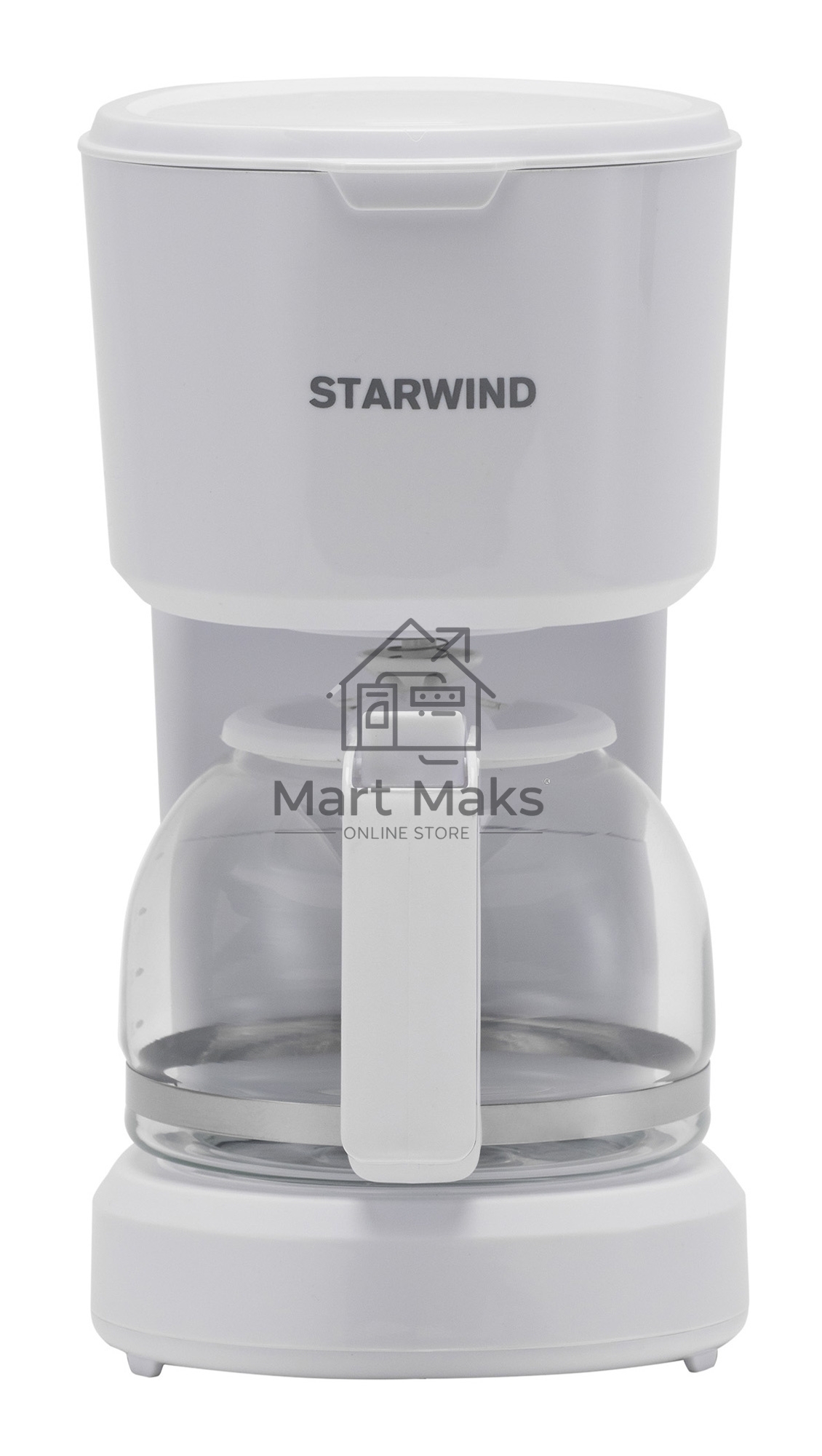 Кофеварка капельная Starwind STD0611 белый, исп. кофе - молотый, 0.6 л, 600 Вт.
