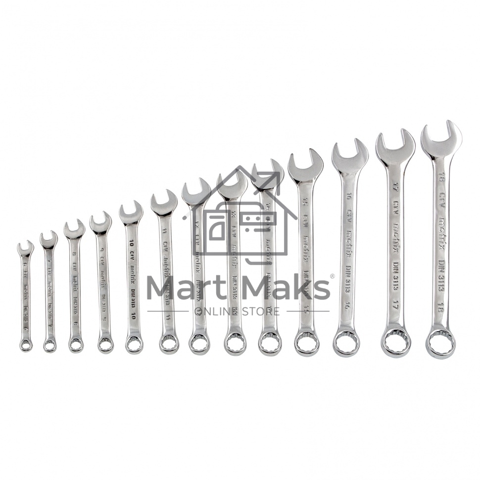 Набор комбинированных ключей MATRIX 15425 (6 - 32 мм)25 шт.