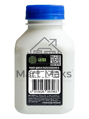 Тонер Cactus CS-THPU-120 черный флакон 120гр. для принтера HP LJ P1005/1006/1505/M125/127/M604/307/608