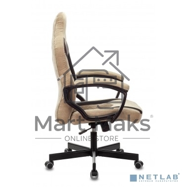 Кресло игровое Бюрократ VIKING 6 KNIGHT BR FABRIC коричневый, крестовина металл/пластик