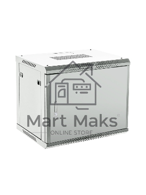 Шкаф коммутационный Rexant настенный 9U 450x600 мм пер. дв. металл серый