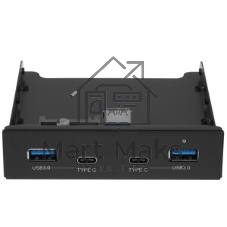 Планка на переднюю панель Gembird FP3.5-USB3-2A2C, USB, 2xUSB-A 3.0 + 2xType-C, 3.5