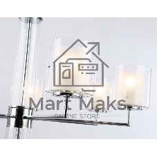 Люстра Ambrella light LH56003/7 СH/FR хром/белый матовый E14*7 max 40W D790*1260