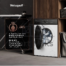 Стиральная машина Weissgauff WMD 46148 DC загр.фронтальная макс.:8кг белый инвертор