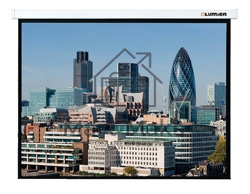 Экран с электроприводом Lumien Master Control 203x203 см Matte White FiberGlass черн. кайма по периметру