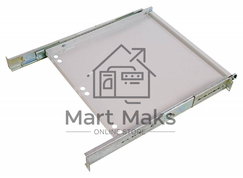 Полка клавиатурная ЦМО с телескопич. направляющими, регул. глубина 580-620 мм, черный (ТСВ-К4-9005)