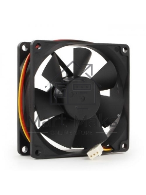 Вентилятор для корпуса Gembird FANCASE/BALL черный, 80 мм, 2600 об/мин, 27 дБ, 3 pin