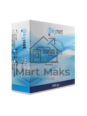 Кабель SkyNet Light UTP indoor 4x2x0,46, медный, FLUKE TEST, кат.5e, однож., 100 м, box, серый