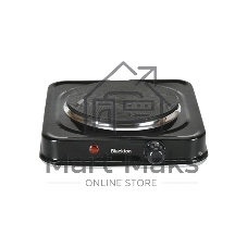 Плита настольная электрическая Blackton Bt HP114B черный, 1 кВт, ТЭН, конфорки - 1, эмаль, поворотные переключатели